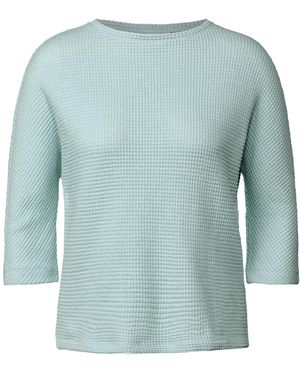 Cecil Shirt 'Ajour' - Blau