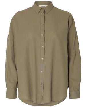 SELECTED Bluse Slflinnie-Nova - Grün