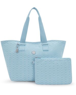 Kipling Shopper Denim Love, Polyester - Blau