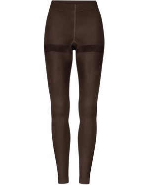 Nur die Leggings Wohlig Warm 100 Den - Braun