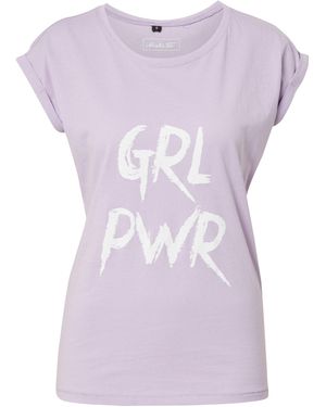 Merchcode T-shirt 'grl pwr' - Lila