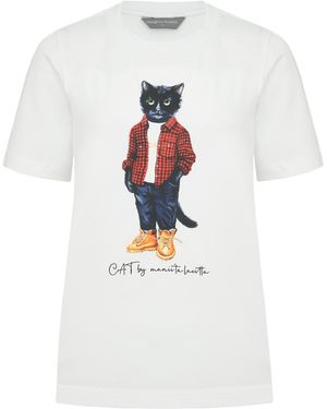 Cat e Lolette Shirt Country Cat - Weiß