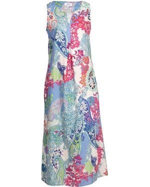 VICCI Germany Maxikleid Mit Paisleydruck - Weiß