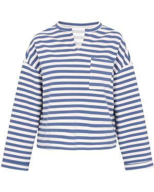 usha BLUE LABEL Shirt Fashion Look - Blau