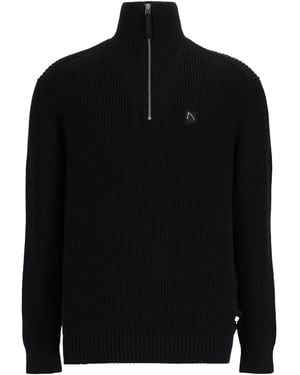 Chasin' Chasin Pullover Oliver Half Zip - Schwarz