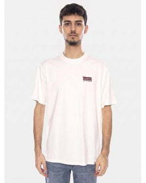 Dickies Shirt Flag Tee Ss Egret -- Crew Neck T-Shirt - Weiß