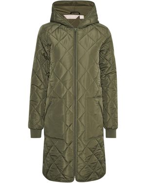 Kaffe Wintermantel Tilla - Grün