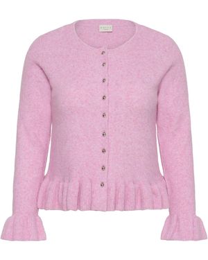 Kaffe Strickjacke Kcemmi - Pink