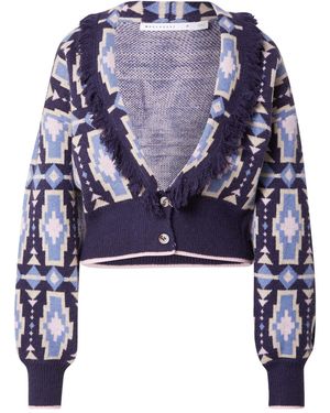 Warehouse Strickjacke Aztec - Blau