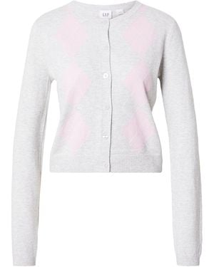 Gap Strickjacke Cashsoft Argyle - Weiß
