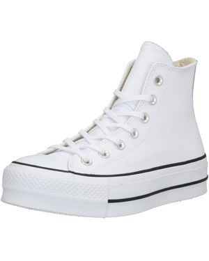 Converse Sneaker 'Chuck Taylor All Star Lift Hi Leather' - Weiß