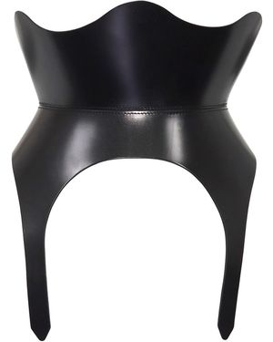 Haute Cuir Gürtel Medusa - Schwarz