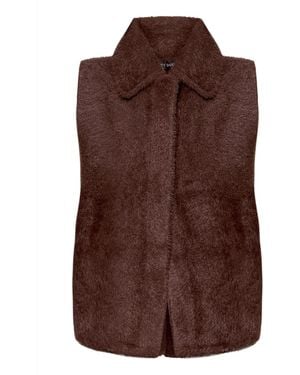 Betty Barclay Strickweste Mit Kragen - Braun