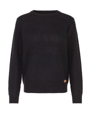 Oxmo Strickpullover Oxedna Oneck - Schwarz