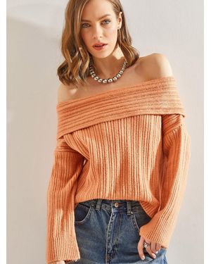 Bianco Lucci Pullover - Orange