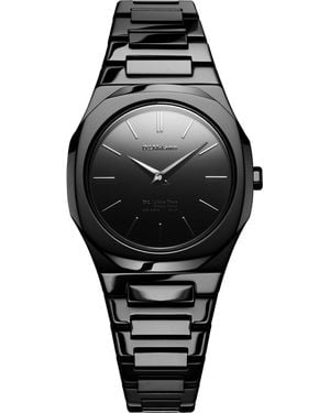 D1 Milano Analoguhr - Schwarz