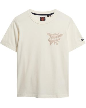 Superdry T-Shirt 'Super Wings' - Weiß