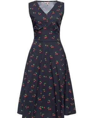 Queen Kerosin Sommerkleid Cherry - Blau