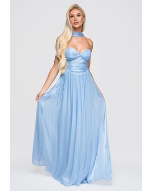 Ombre Abendkleid - Blau