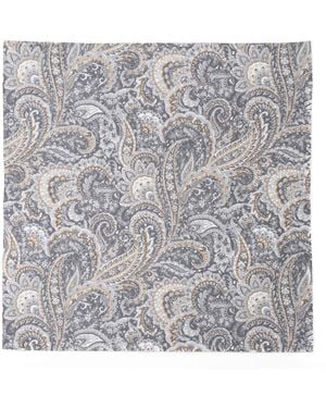 MayTree Schal Seidentuch Mit Baumwolle - Grau