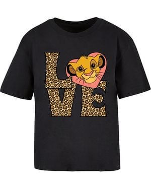 Merchcode Shirt Simba Love - Schwarz
