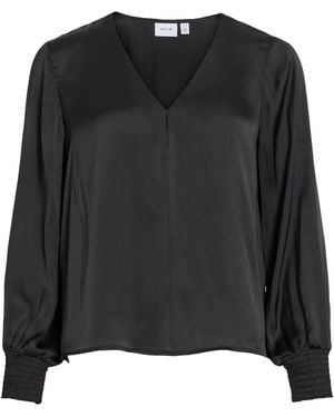 Vila Bluse Visofie - Schwarz