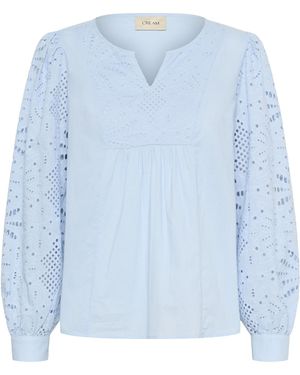 Cream Bluse Diana - Blau