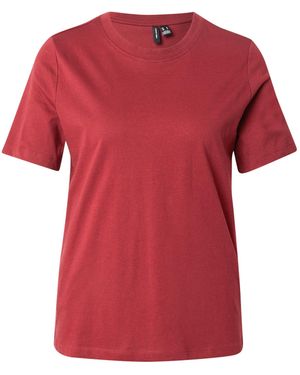 Vero Moda Kurzarmshirt VMPAULINA SS T-SHIRT GA JRS NOOS - Rot