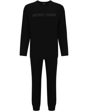 Emporio Armani Pyjama - Schwarz