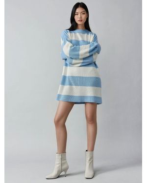 My Fashion Strickkleid Strickkleider - Blau