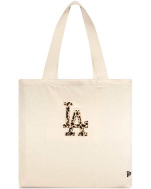 KTZ Schultertasche Animal Infill Canvas Tote Los Angeles Dodgers - Weiß