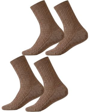 Millo Socken Cosy Twist - Braun