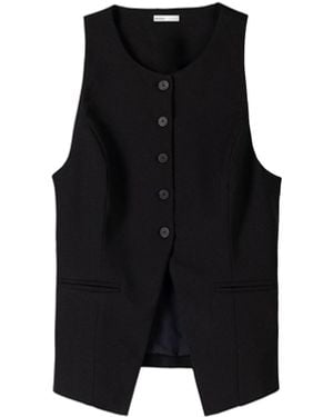 Bershka Weste - Schwarz