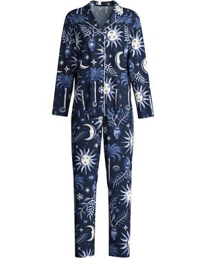 CALIDA Pyjama Cosy Nights - Blau