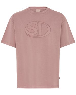 Solid Rundhalsshirt Sduncaster - Pink