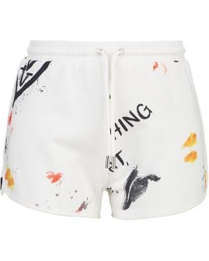 19V69 Italia by Versace Shorts 'Madrissa Graffiti' - Weiß
