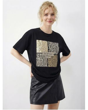 Bianco Lucci T-Shirt - Schwarz