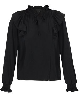 DreiMaster Klassik Bluse - Schwarz