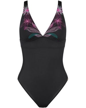 Triumph Badeanzug Label Summer Tropics - Schwarz