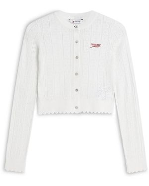 Tommy Hilfiger Strickjacke - Weiß
