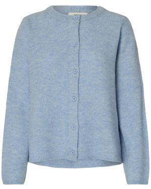 SELECTED Strickjacke Slflulu - Blau