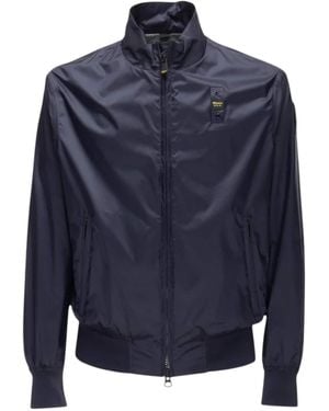 Blauer Übergangsjacke - Blau