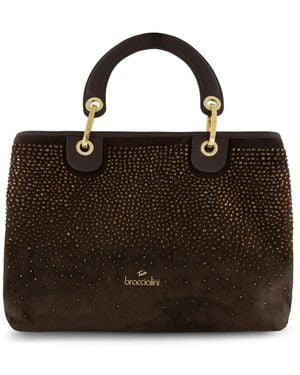 Braccialini Handtasche Beth Strass - Schwarz