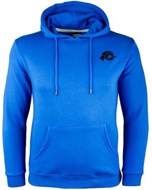 GUGGEN Mountain Sweatshirt Kapuzenpullover H02 Fleece Hoodie - Blau