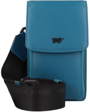 Braun Büffel Umhängetasche Capri - Blau