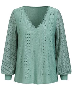 CUPSHE Bluse Long Sleeve - Grün