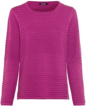 Olsen Pullover Henny, Seitliche Schlitze - Pink
