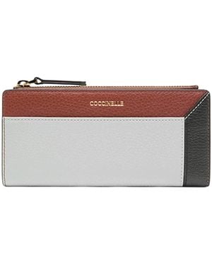 Coccinelle Portemonnaie Loreen Wallet Grained Leather - Weiß