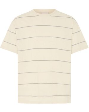 Solid Leinen-Mix T-Shirt Sdubalt - Weiß