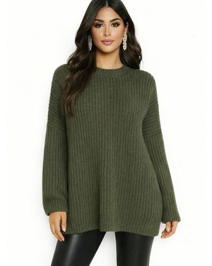 Worldclassca Oversizepullover Dicker - Grün